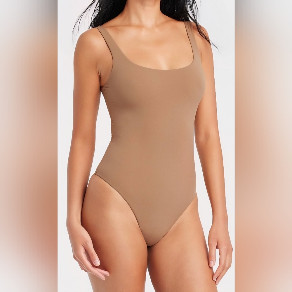 New Womens Cotton Stretch Tank Bodysuit.